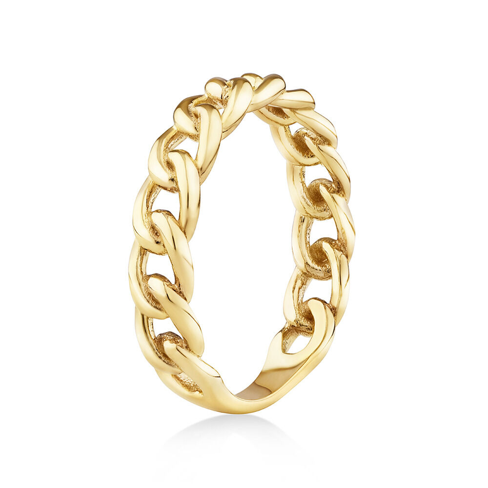 Link Ring in 10kt Yellow Gold