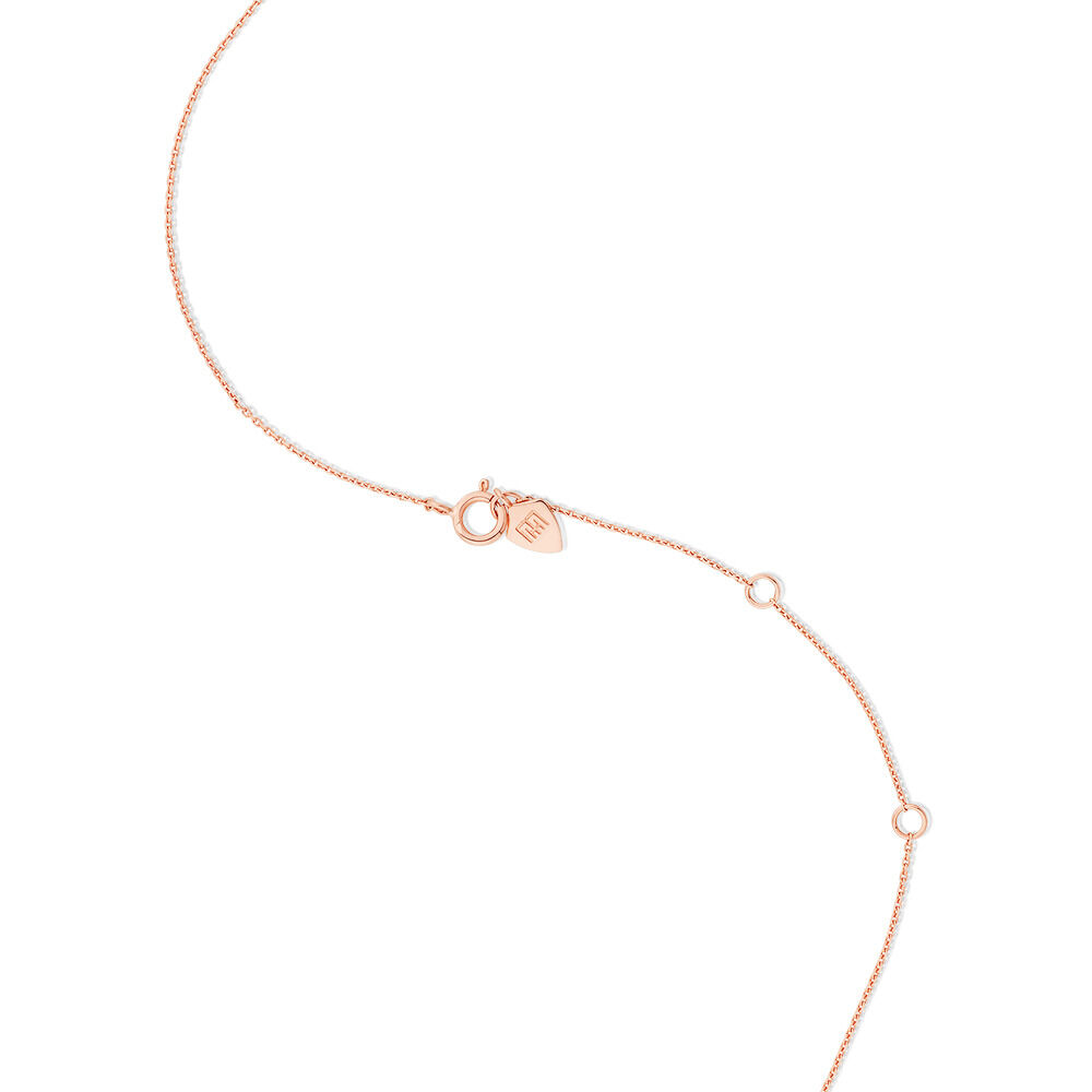 Necklace with Morganite in 10kt Rose Gold