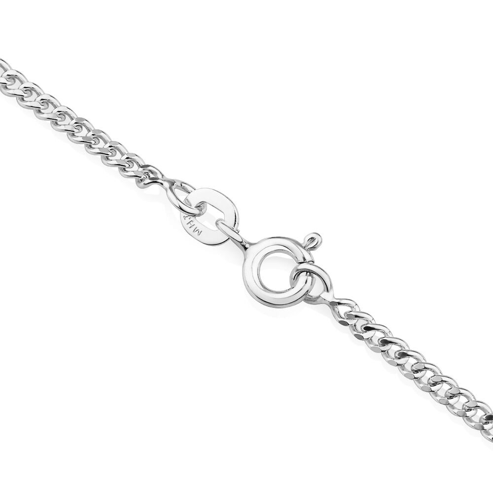 45cm (18") <1mm Width Curb Chain in Sterling Silver