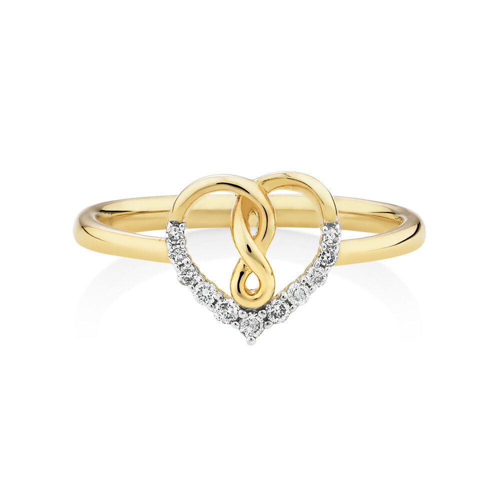 Infinitas Ring With 0.10 Carat TW Of Diamonds In 10kt Yellow Gold