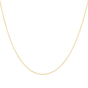 Chaîne belcher de 45 cm en or jaune 18 K avec diamants, largeur de 1 à 1,5 mm