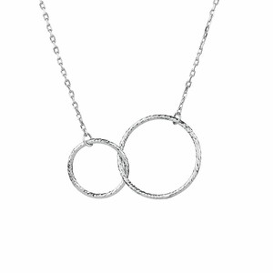 Circle Link Necklace in Sterling Silver
