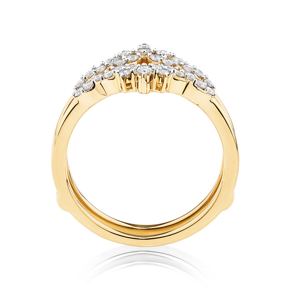 Evermore Enhancer Ring with 0.33 Carat TW Of Diamonds in 10kt Yellow Gold
