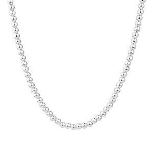 Collier à perles en argent sterling de 45 cm