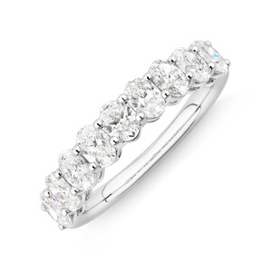 Ring with 1.17 Carat TW Laboratory Grown Diamonds in 14kt White Gold