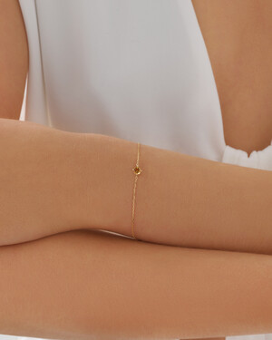 Bracelet with Citrine in 10kt Yellow Gold