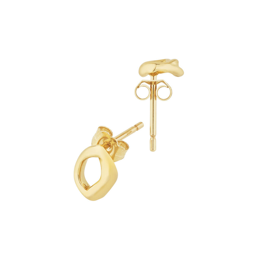 Mini Spirits Bay Stud Earrings In 10kt Yellow Gold