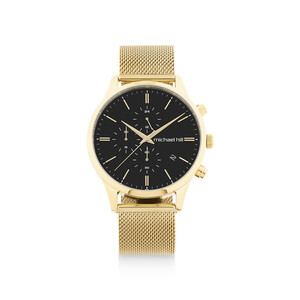 Men's Chronograph Watch in Gold Tone Stainless Steel