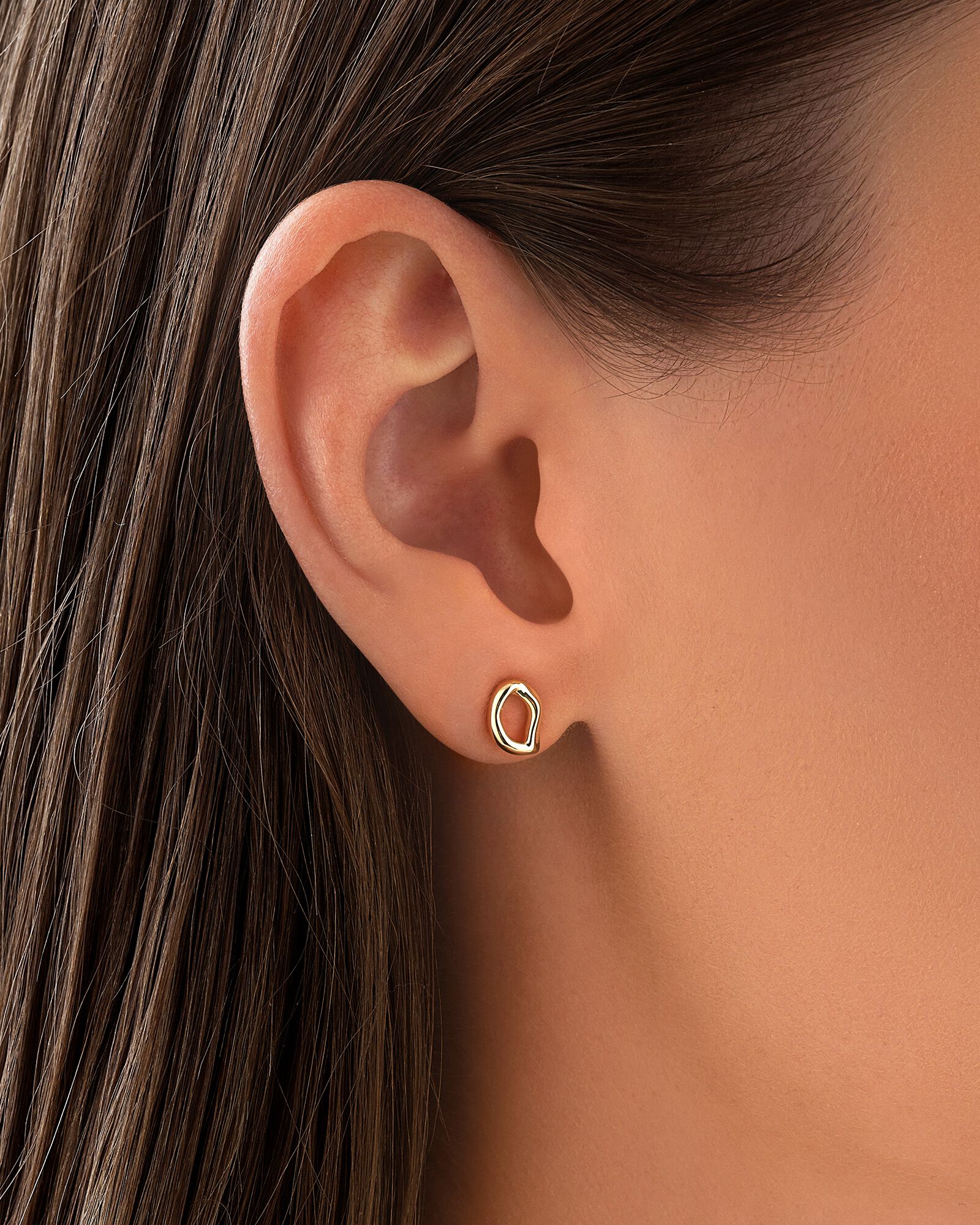 Mini Spirits Bay Stud Earrings In 10kt Yellow Gold
