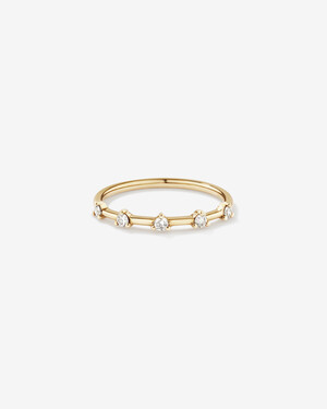 Diamond Studded Ring in 10kt Yellow Gold