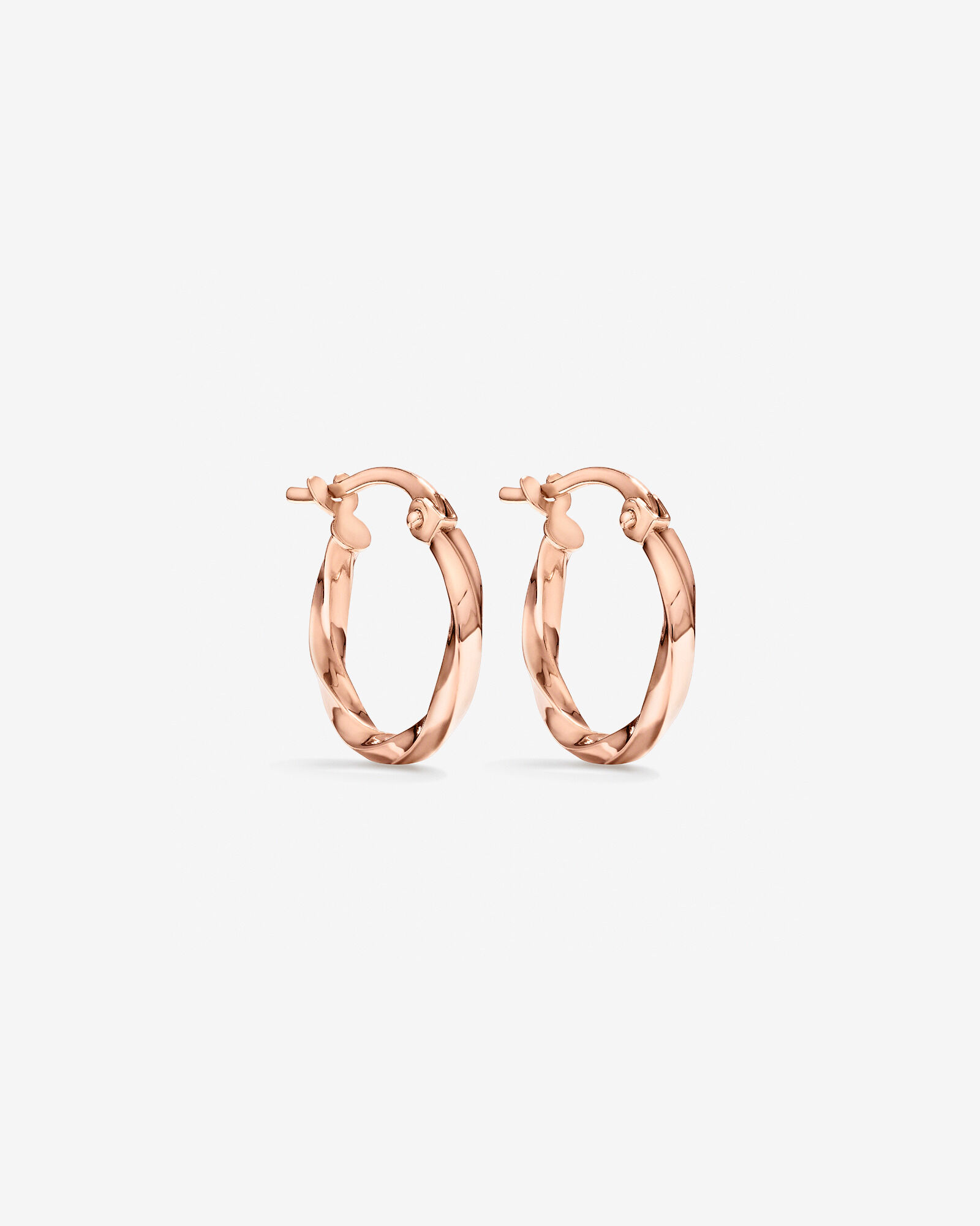 Rose gold square hoop earrings online