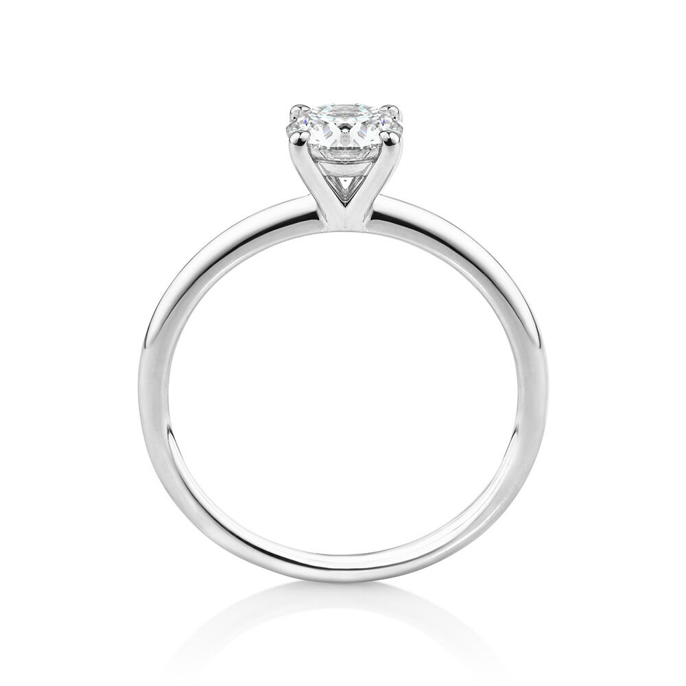 0.70 Carat Laboratory-Grown Diamond Ring in 14kt White Gold