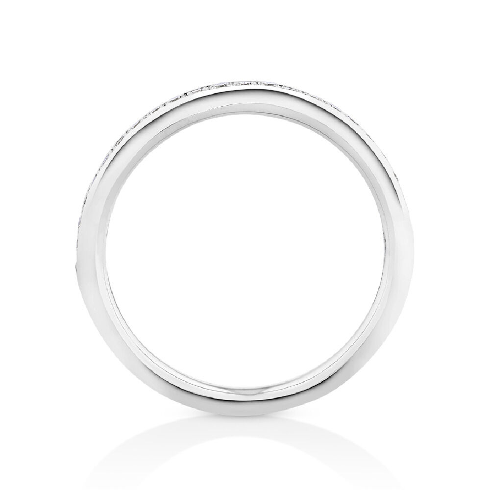 Wedding Band with 1/5 Carat TW of Diamonds in 14kt White Gold