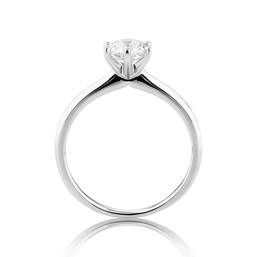 Michael Hill Solitaire Engagement Ring with a 0.70 Carat TW Diamond with the De Beers Code of Origin in Platinum