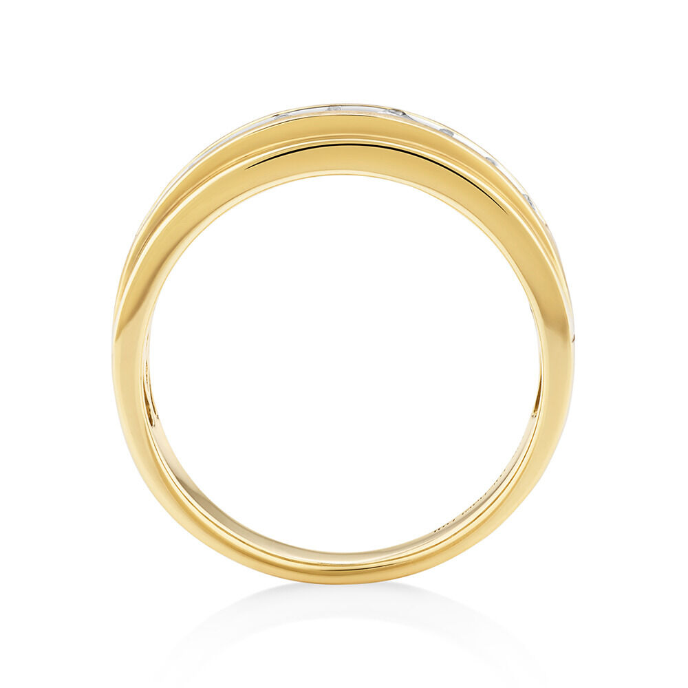 Men's Ring with 1/2 Carat TW of Diamonds in 10kt Yellow Gold
