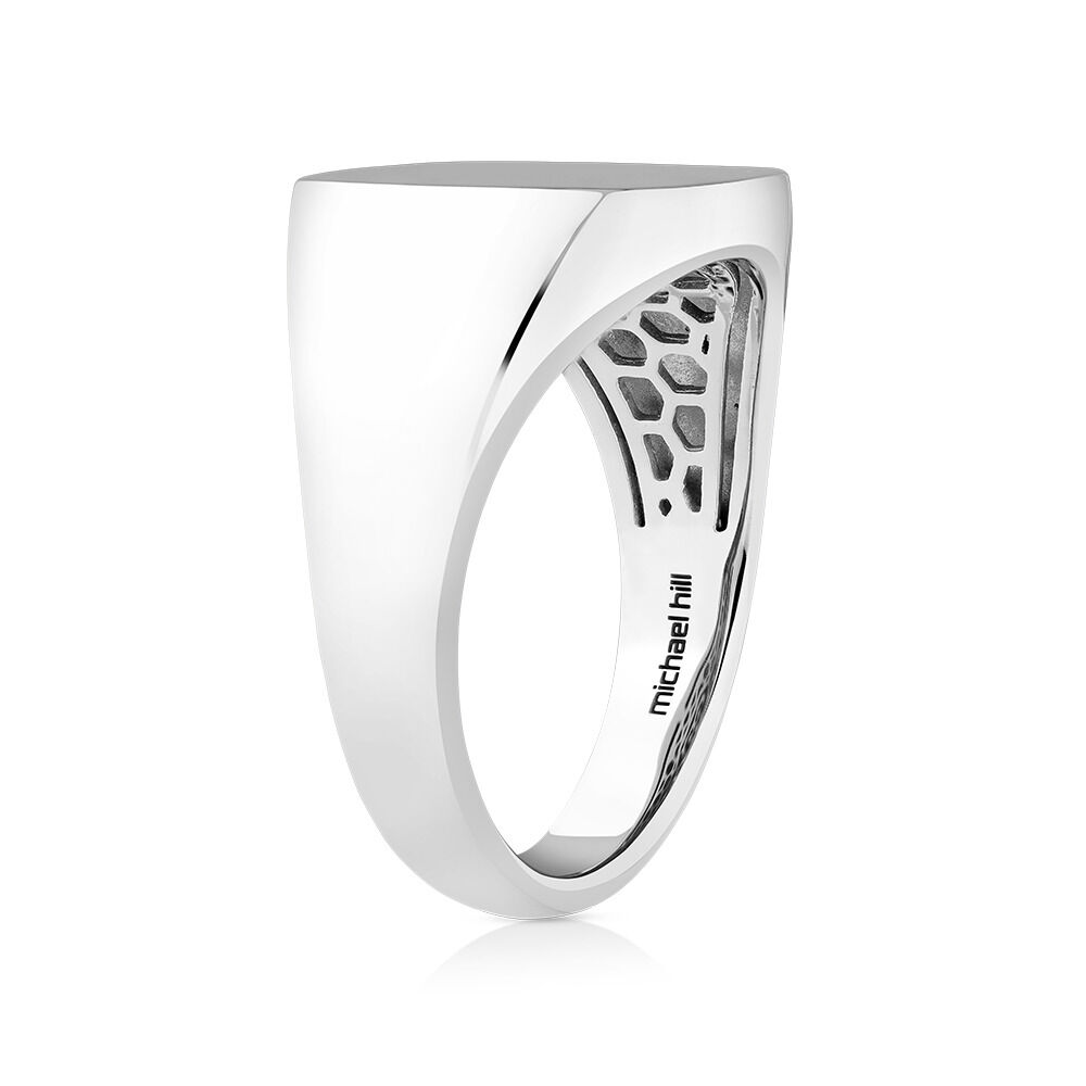 Men's Signet Ring In Sterling Silver
