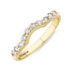 Evermore Wedding Band with 1/4 Carat TW of Diamonds in 18kt Yellow Gold