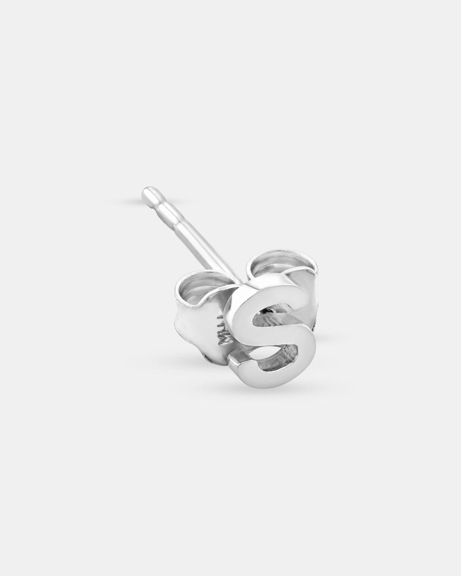 S initial earrings discount