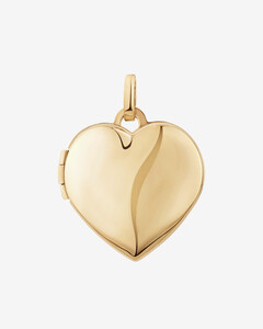 Heart Locket Pendant in 10kt Yellow Gold