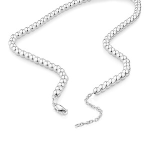 Collier à perles en argent sterling de 45 cm