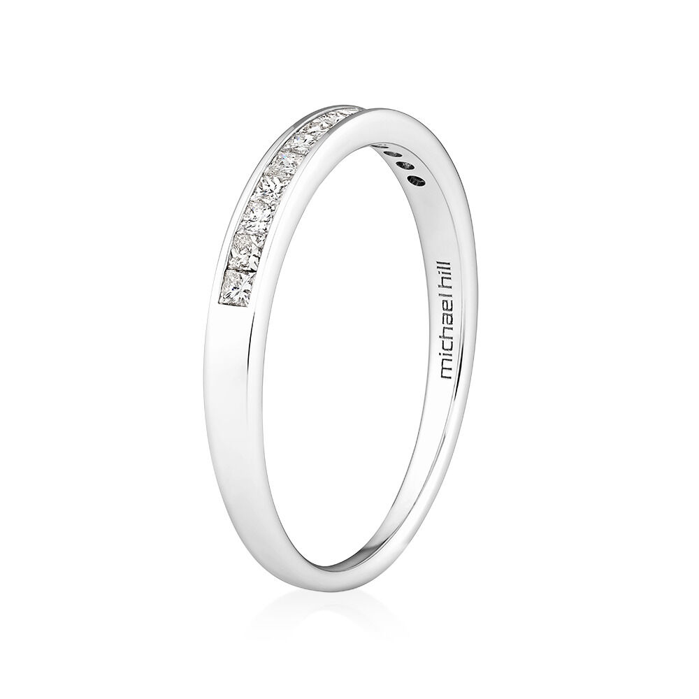 Evermore Wedding Band with 0.25 Carat TW of Diamonds in 14kt White Gold