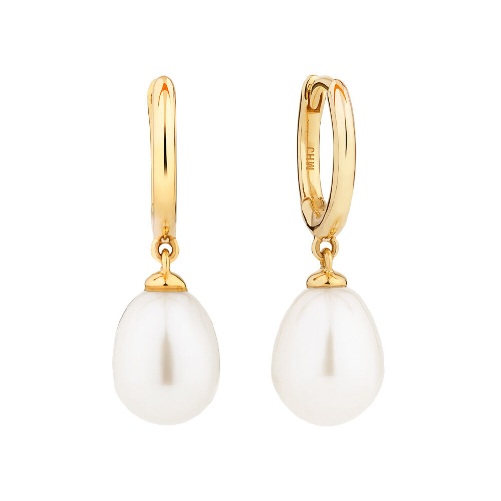 Estate Collection Mabe Pearl Earrings | Lee Michaels Fine Jewelry