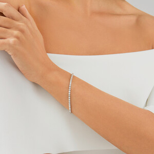 Tennis Bracelet with 4 Carat TW of Diamonds in 10kt White Gold