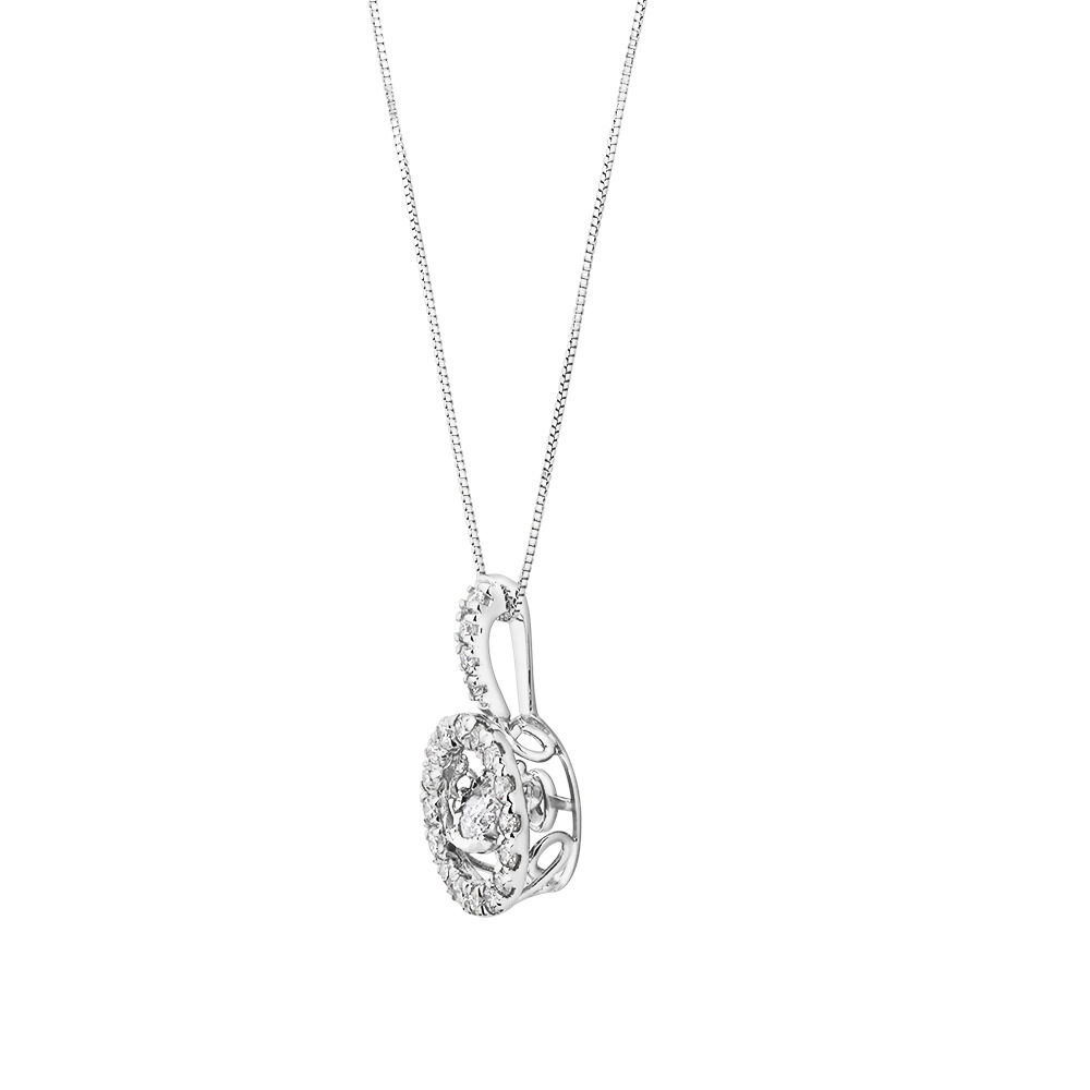 Everlight Pendant with 0.75 Carat TW of Diamonds in 14kt White Gold
