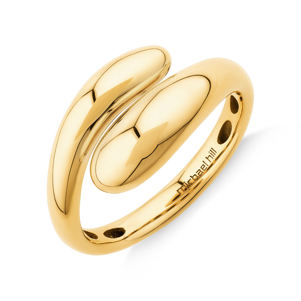 Bold Link Ring in 10kt Yellow Gold