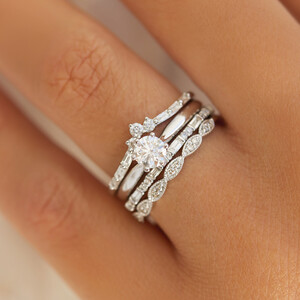 Evermore Wedding Band with 0.20 Carat TW of Diamonds in 10kt White Gold
