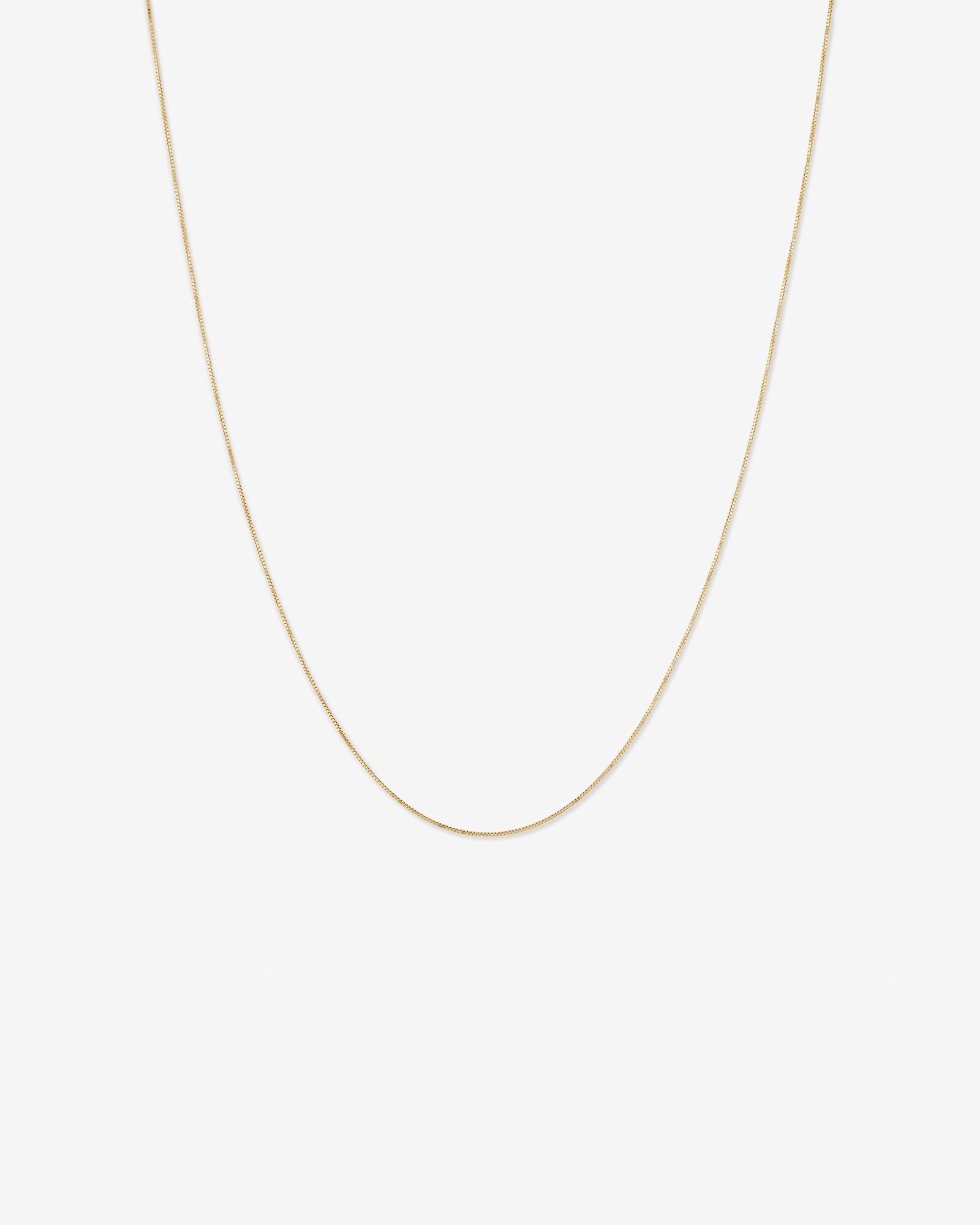 45cm 18 Box Chain in 10kt Yellow Gold