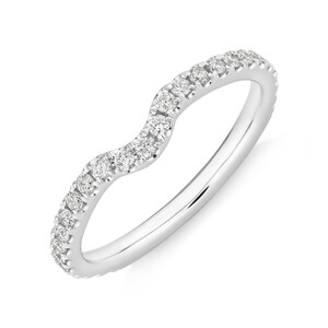 Sir Michael Hill Designer Wedding Band with 0.27 Carat TW of Diamonds in 14kt White Gold
