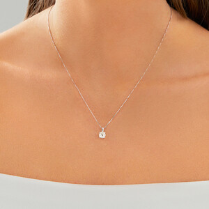 Solitaire Pendant with 1.0 Carat TW of Diamonds in 14kt Gold