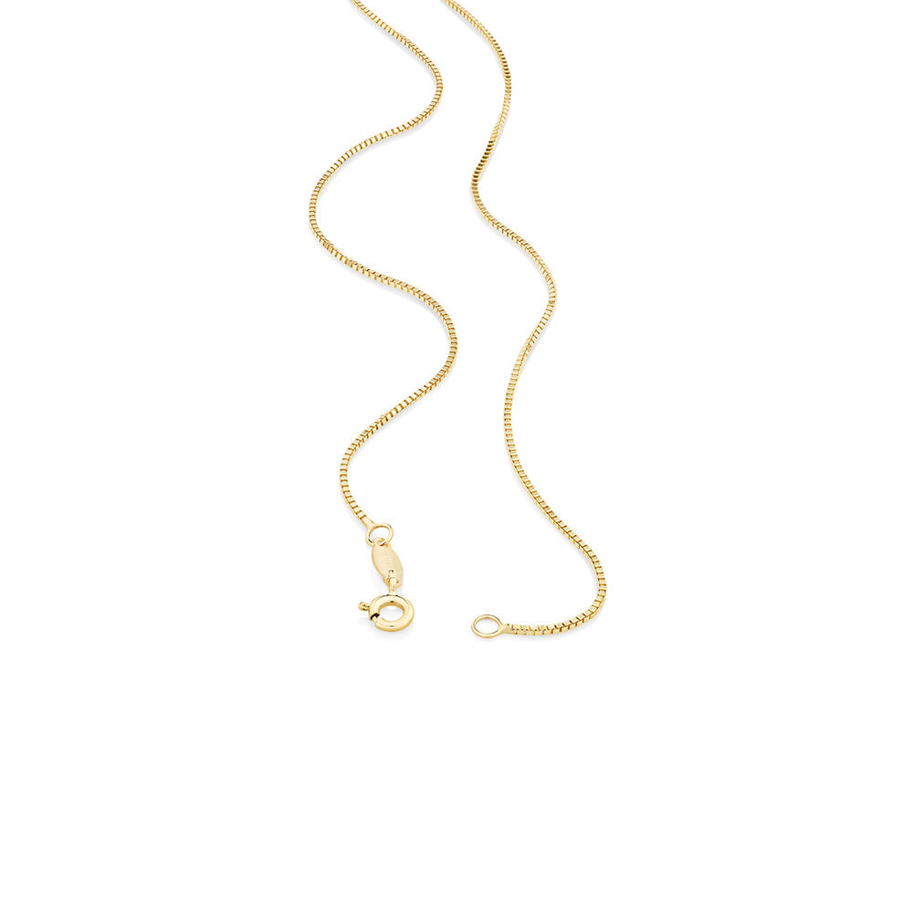 50cm (20") Box Chain in 10kt Yellow Gold