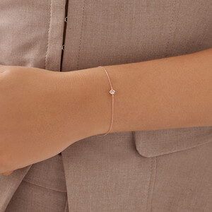 Bracelet with Morganite in 10kt Rose Gold
