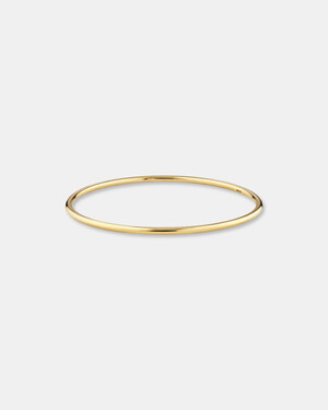 Round Golf Bangle in 10kt Yellow Gold