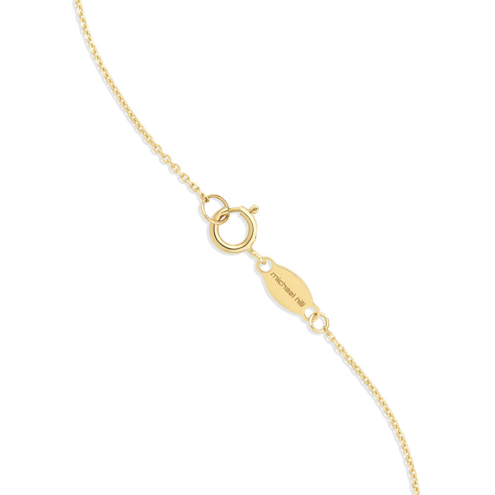 Aquarius Zodiac Necklace in 10kt Yellow Gold
