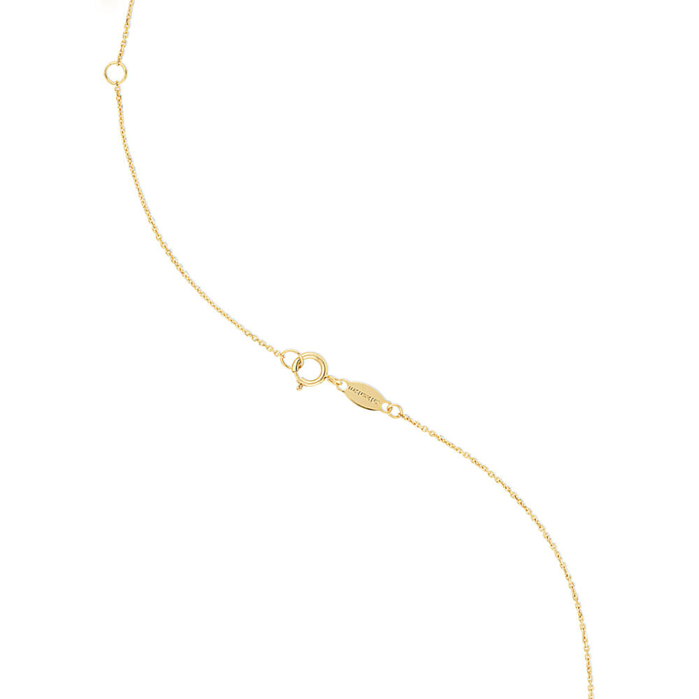"E" Initial Pendant with Chain in 10kt Yellow Gold