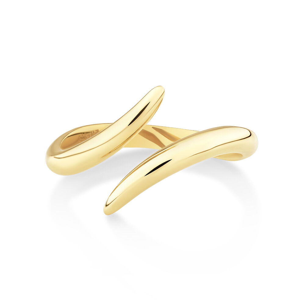 Tapered Open Ring in 10kt Yellow Gold