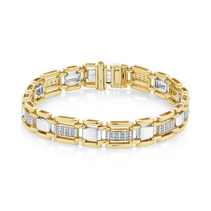 Bracelet with 1/2 Carat TW of Diamonds in 10kt Yellow Gold