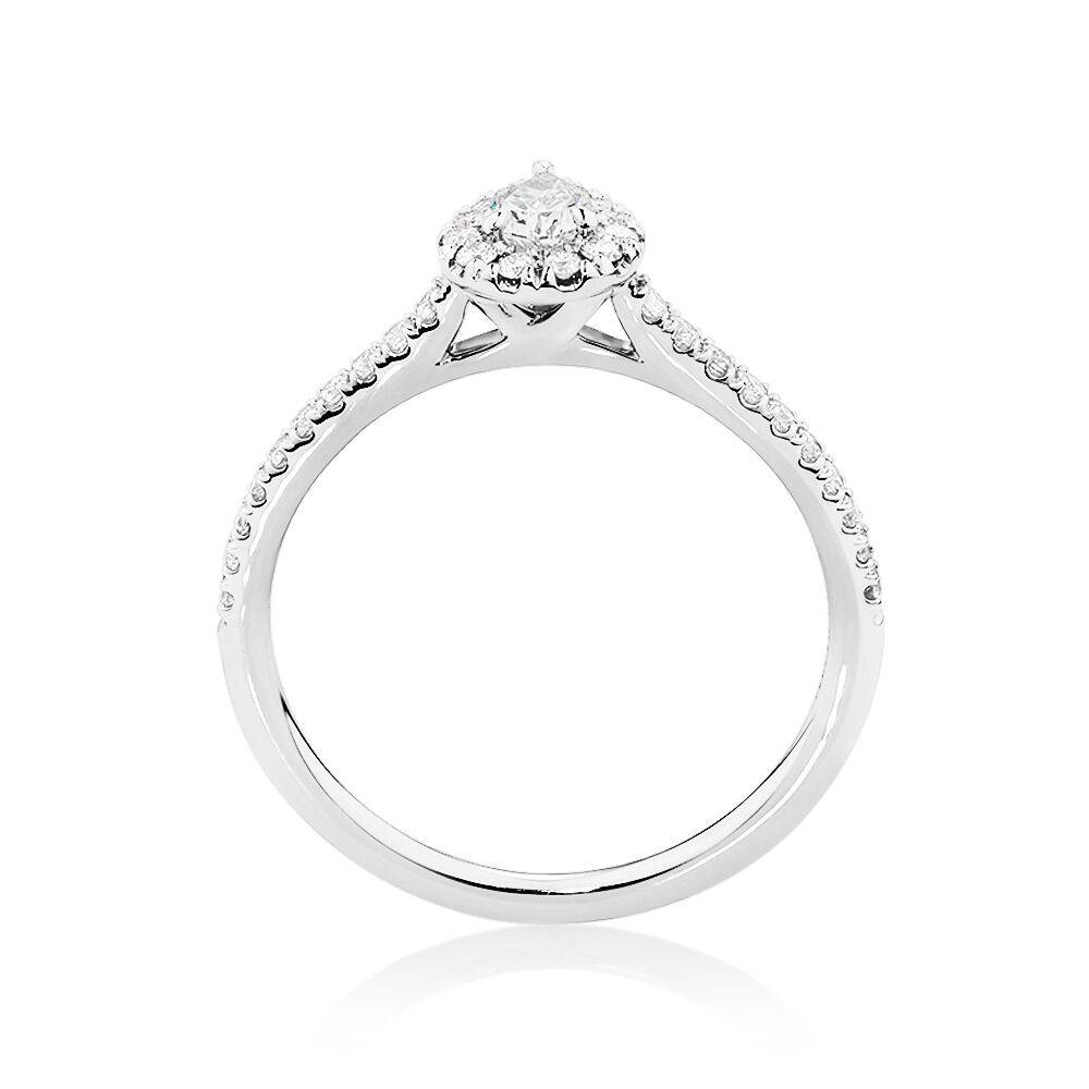 Ring with 0.50 Carat TW of Diamonds in 14kt White Gold