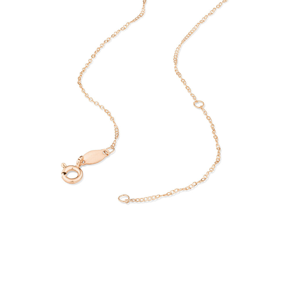 45cm (17") 0.95mm Width Solid Cable Chain In 10kt  Rose Gold