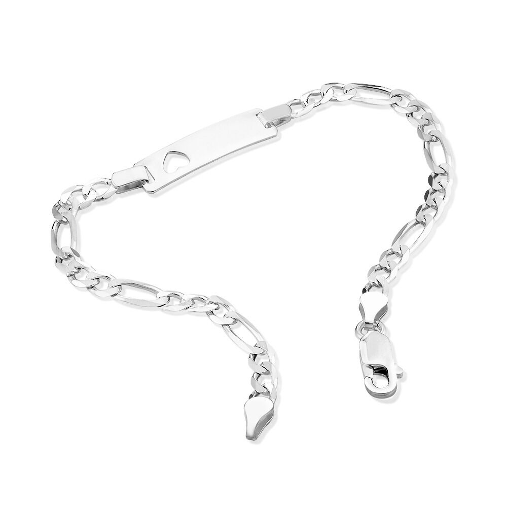 19cm (7.5") Identity Bracelet in Sterling Silver