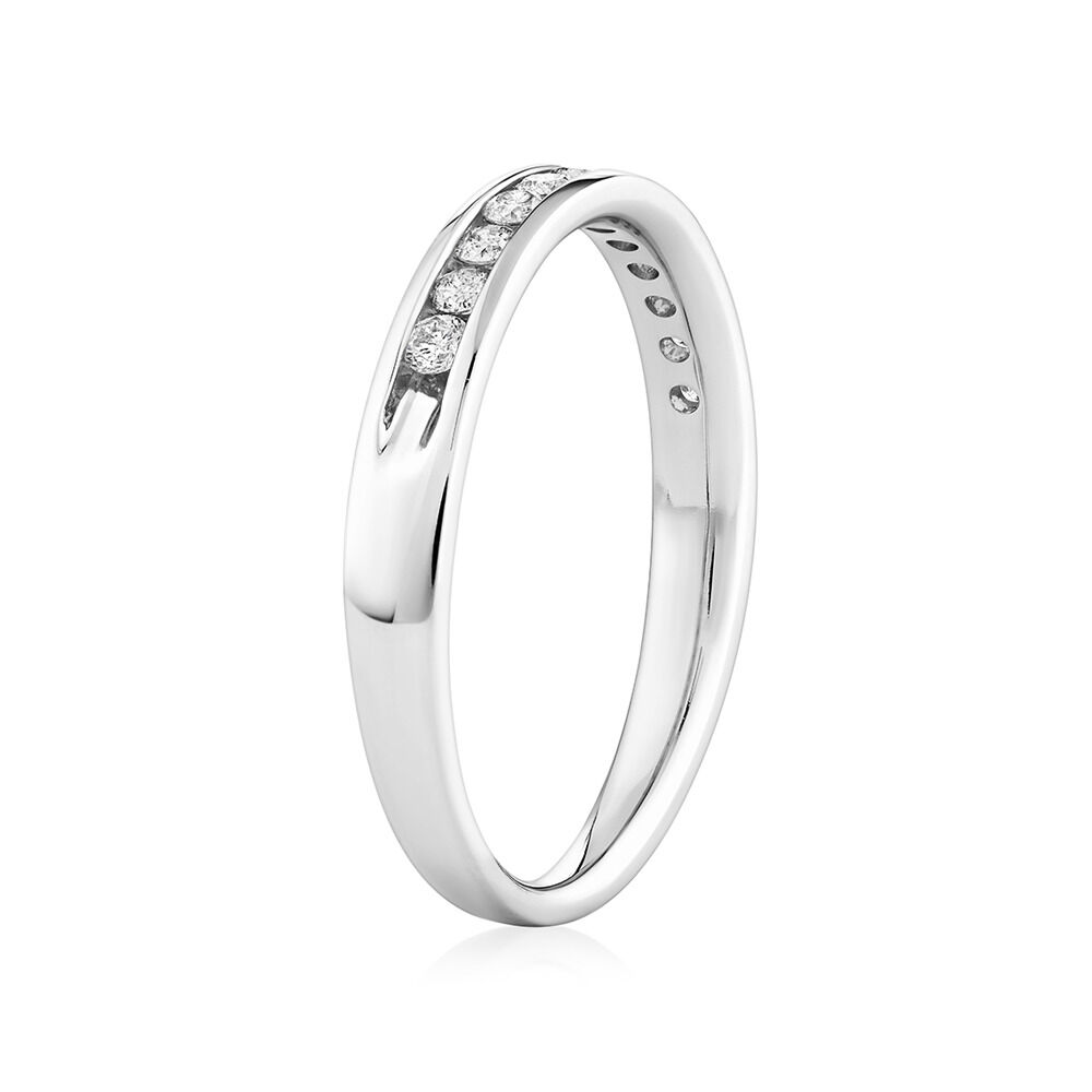Prelude Wedding Band with 0.25 Carat TW of Diamonds in 14kt White Gold