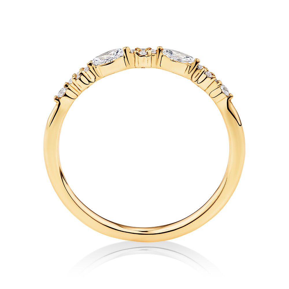 Bridal Ring with 0.15 Carat TW Diamonds in 14kt Yellow Gold