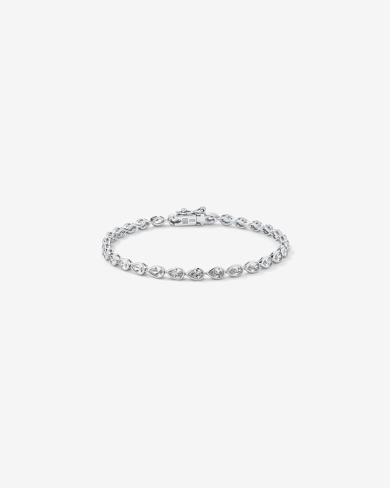 Cubic zirconia diamond tennis bracelet hotsell