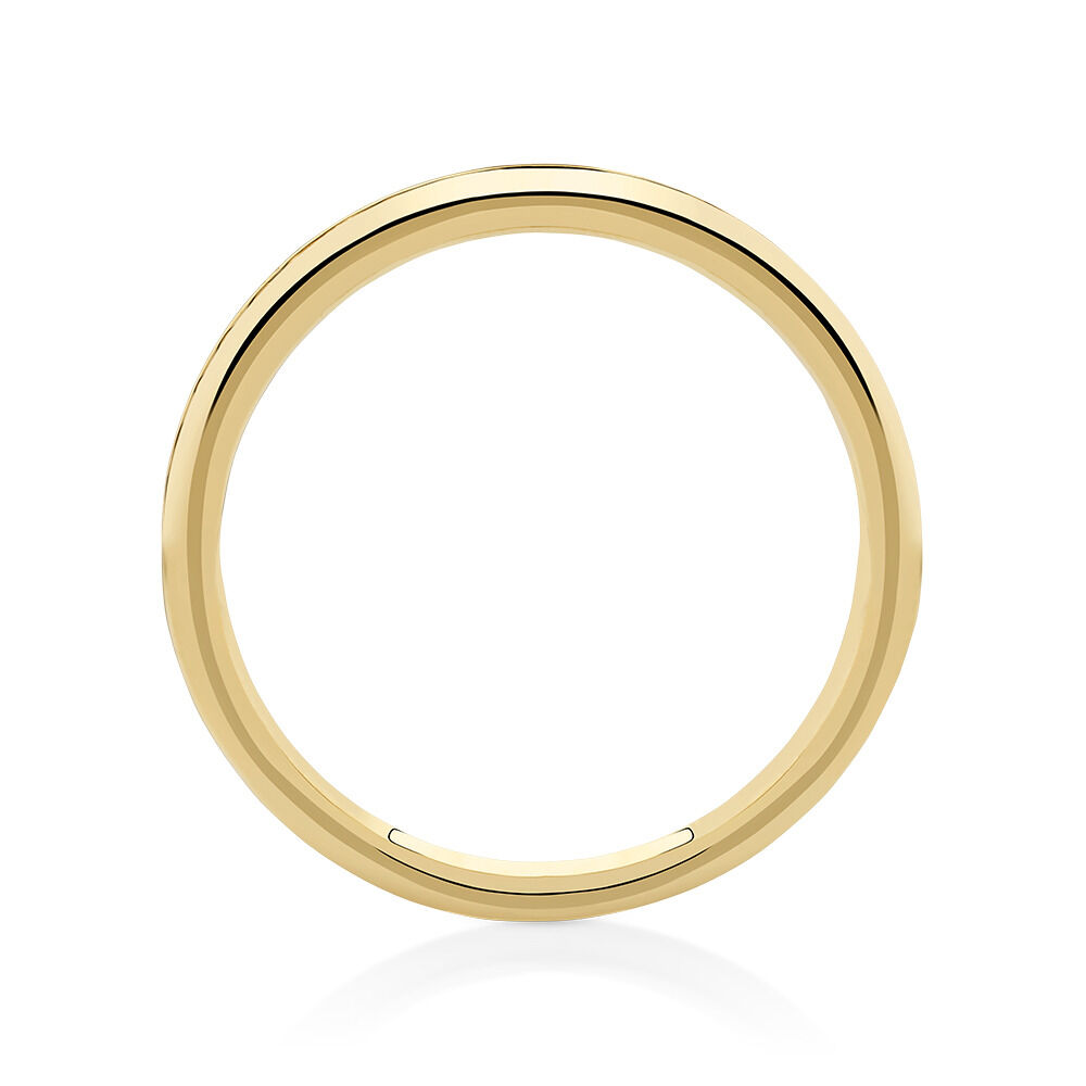 Wedding Band with 1/5 Carat TW of Diamonds in 14kt Yellow Gold