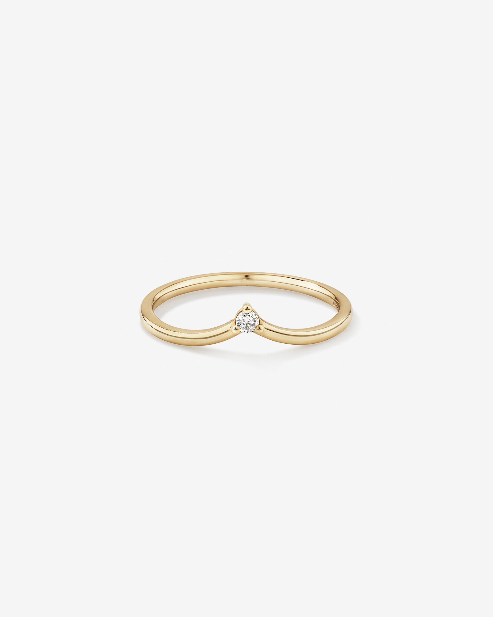 Yellow gold chevron ring best sale