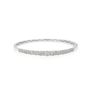 Bubble Bangle with 1.50 Carat TW Diamonds in 14kt White Gold