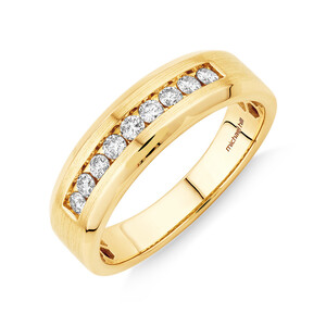 Men's Ring with 0.34 Carat TW of Diamonds in 10kt Yellow Gold